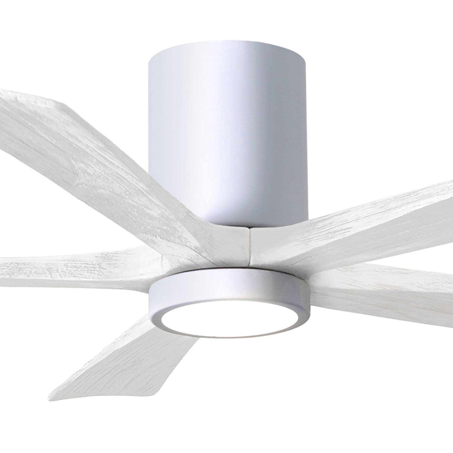 Image 2 52" Irene-5HLK Gloss White LED Hugger Ceiling Fan more views