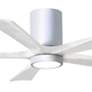2_52" Irene-5HLK Gloss White LED Hugger Ceiling Fan more views