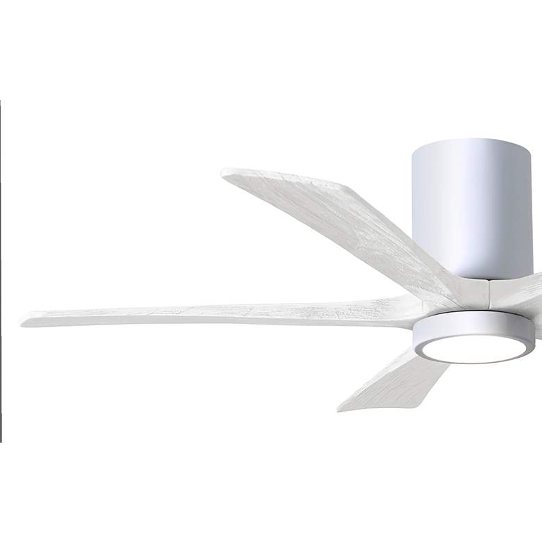 Image 3 52" Irene-5HLK Gloss White LED Hugger Ceiling Fan more views