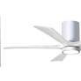 3_52" Irene-5HLK Gloss White LED Hugger Ceiling Fan more views