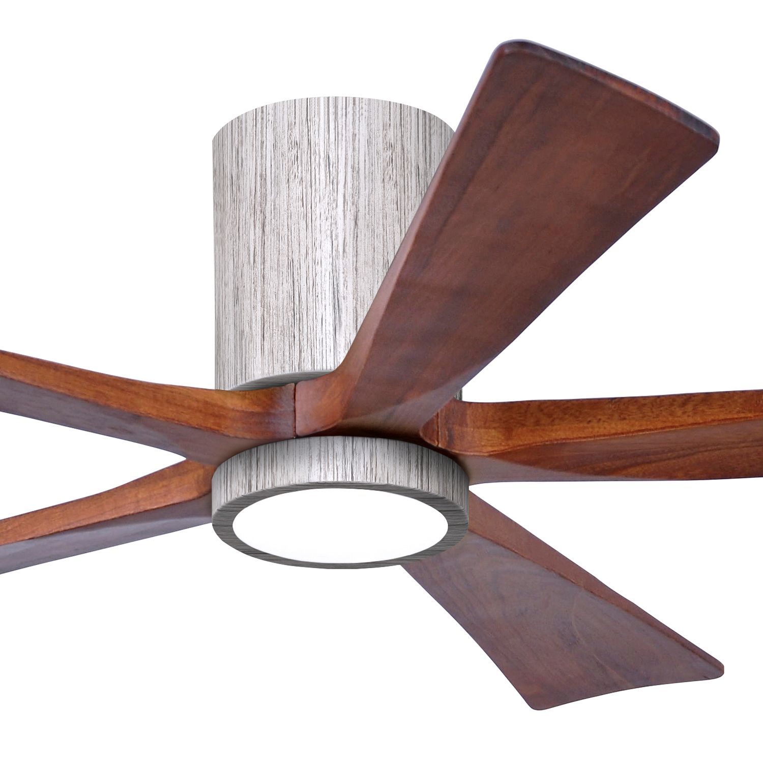Image 2 52" Irene-5HLK LED Damp Barnwood Walnut Hugger Ceiling Fan with Remote more views