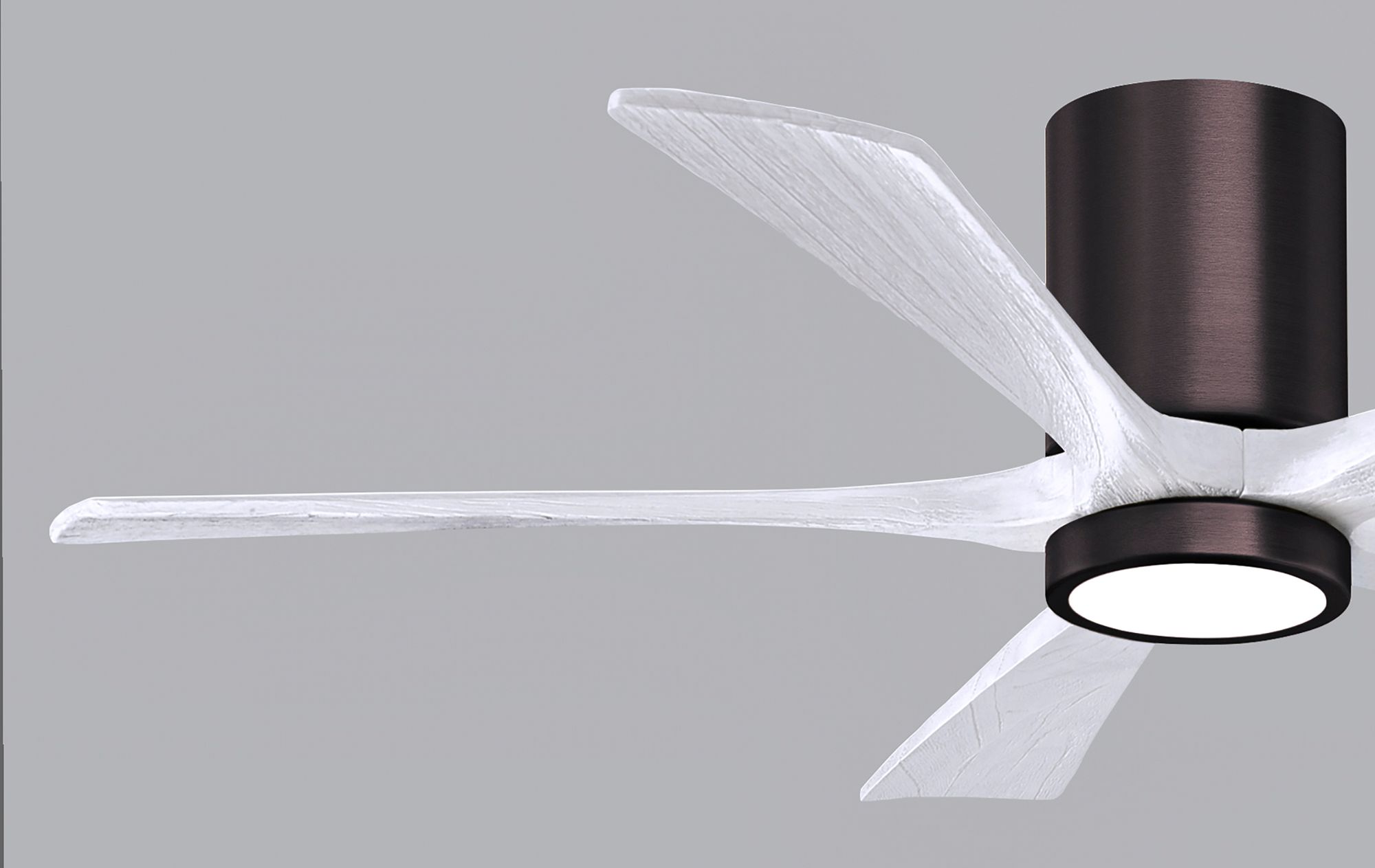 52" Irene-5HLK LED Damp Brushed Bronze White Ceiling Fan with Remote