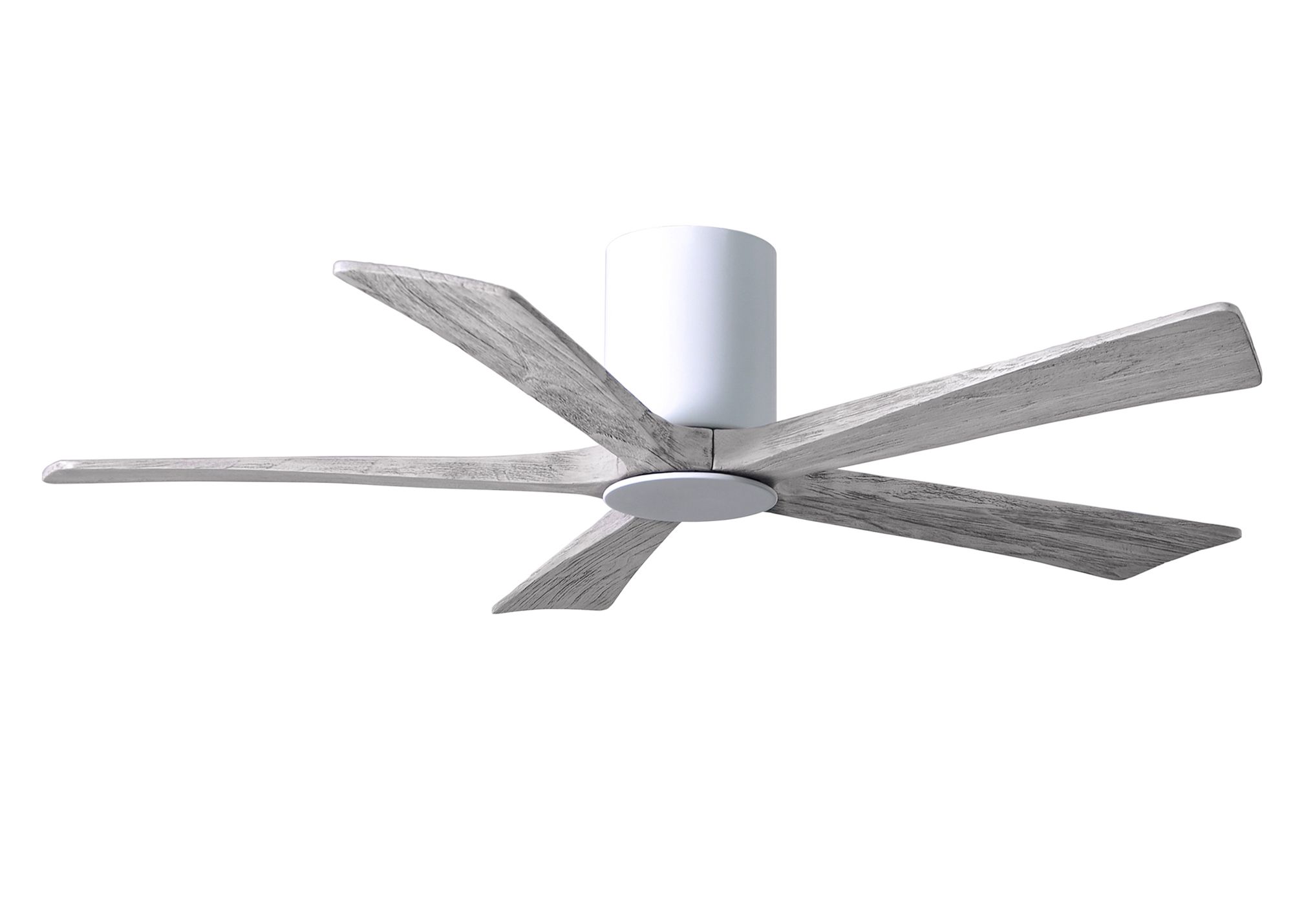 Image 2 52" Irene-5HLK LED Damp Gloss White Barn Wood Ceiling Fan with Remote more views