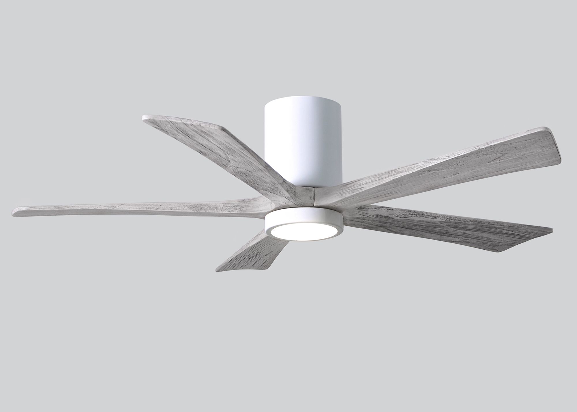 Image 5 52" Irene-5HLK LED Damp Gloss White Barn Wood Ceiling Fan with Remote more views