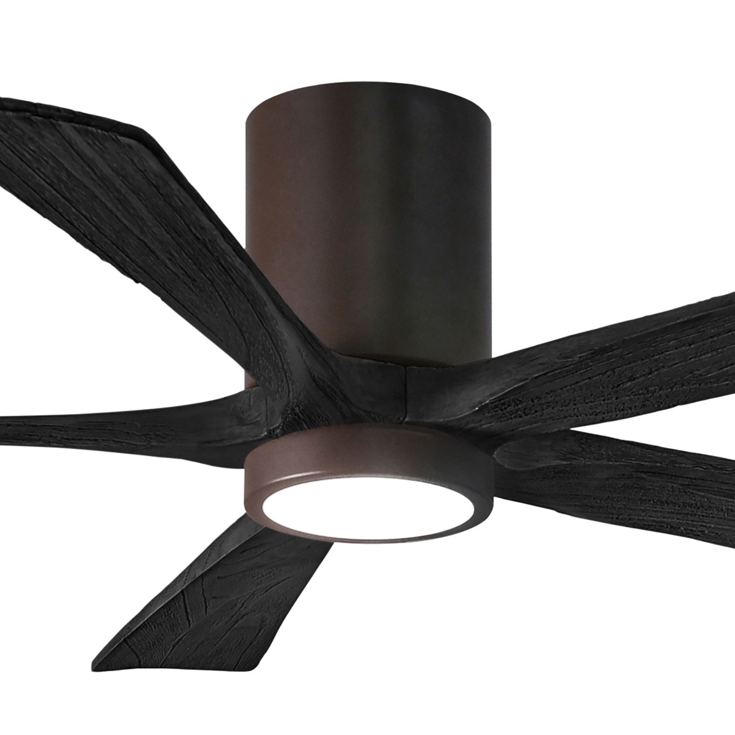 Image 2 52" Irene-5HLK LED Damp Textured Bronze Black Ceiling Fan with Remote more views