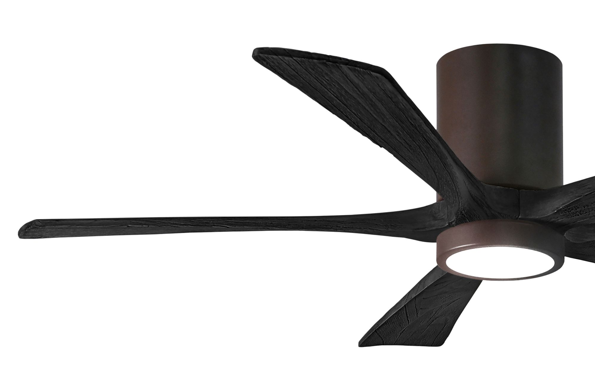 Image 3 52" Irene-5HLK LED Damp Textured Bronze Black Ceiling Fan with Remote more views