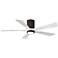 52" Irene-5HLK LED Damp Textured Bronze White Ceiling Fan with Remote