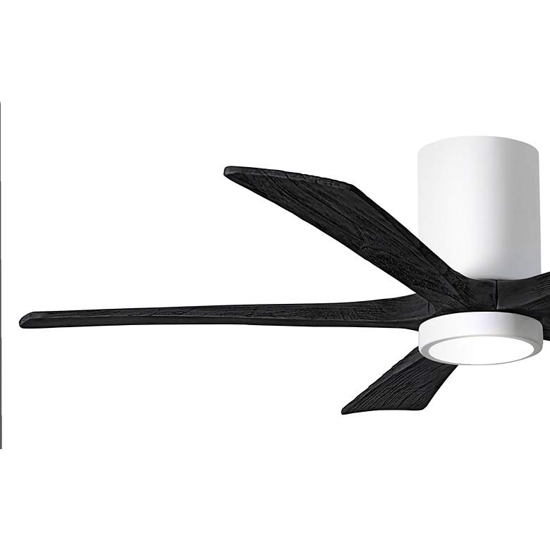 Image 3 52" Irene-5HLK LED Damp White Matte Black Ceiling Fan with Remote more views