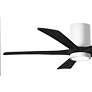 3_52" Irene-5HLK LED Damp White Matte Black Ceiling Fan with Remote more views