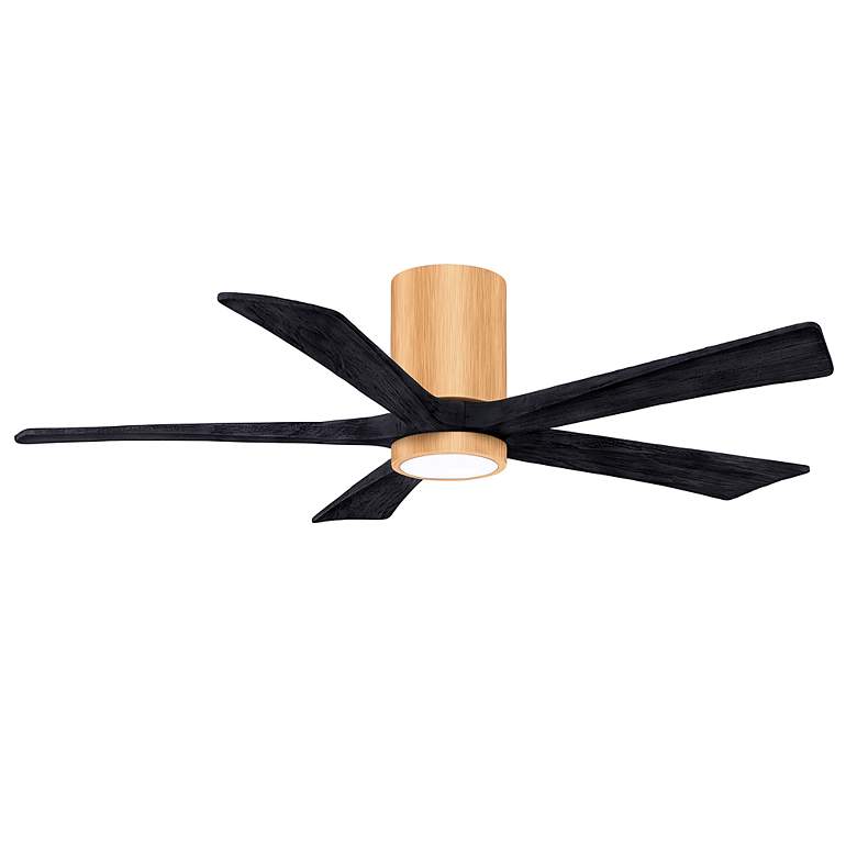 Image 2 52" Irene-5HLK Light Maple and Matte Black Ceiling Fan more views