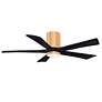 2_52" Irene-5HLK Light Maple and Matte Black Ceiling Fan more views