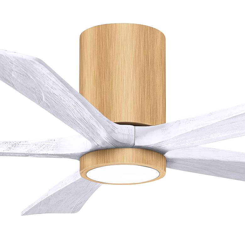Image 7 52" Irene-5HLK Light Maple and Matte White Ceiling Fan more views