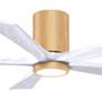 7_52" Irene-5HLK Light Maple and Matte White Ceiling Fan more views