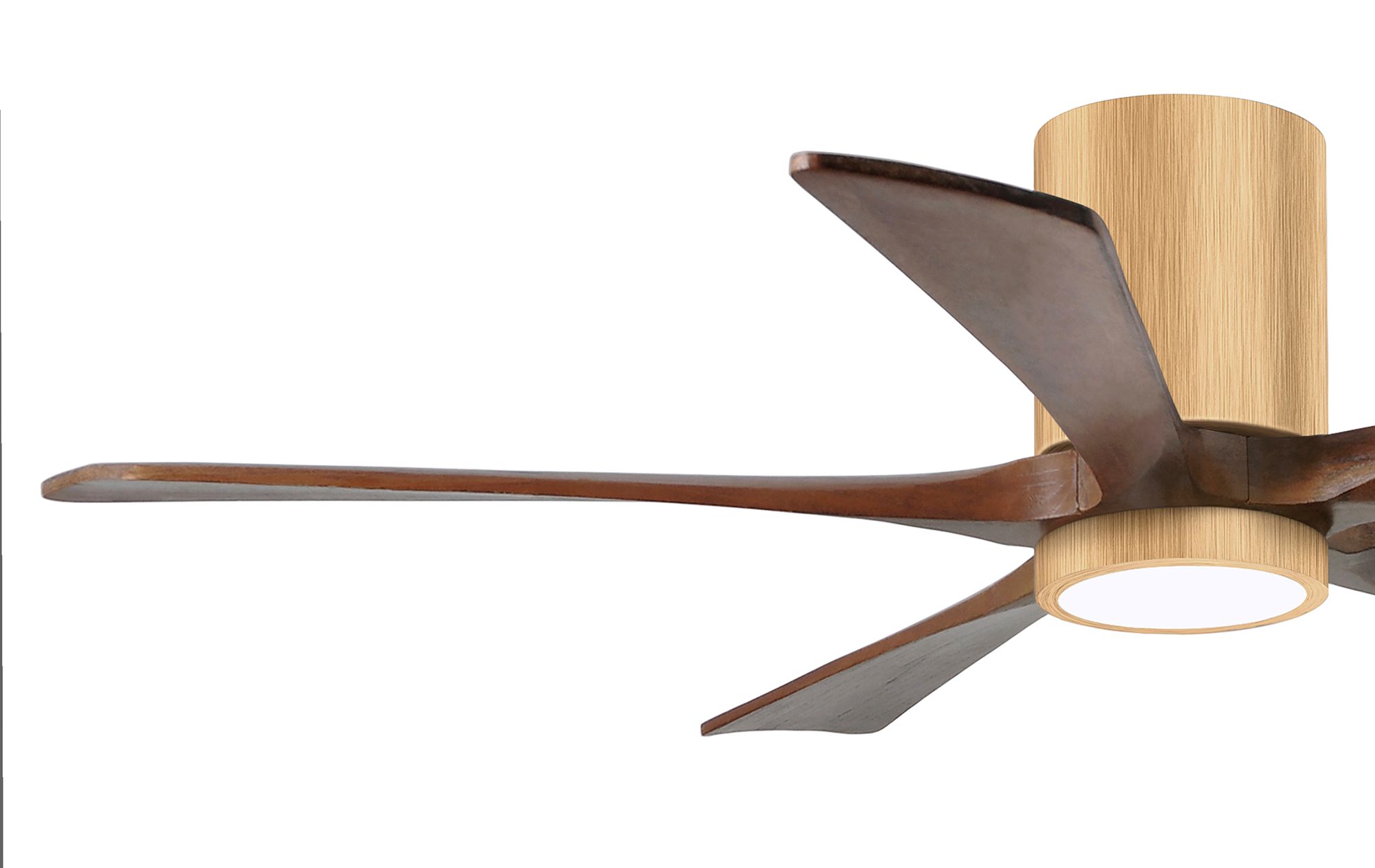 52" Irene-5HLK Light Maple and Walnut Tone Ceiling Fan
