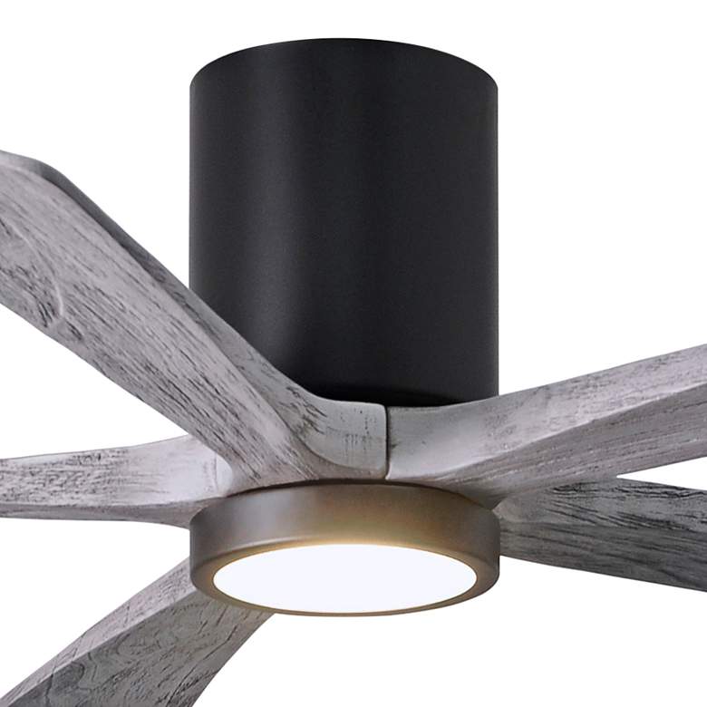 Image 2 52" Irene-5HLK Matte Black and Barn Wood LED Ceiling Fan more views