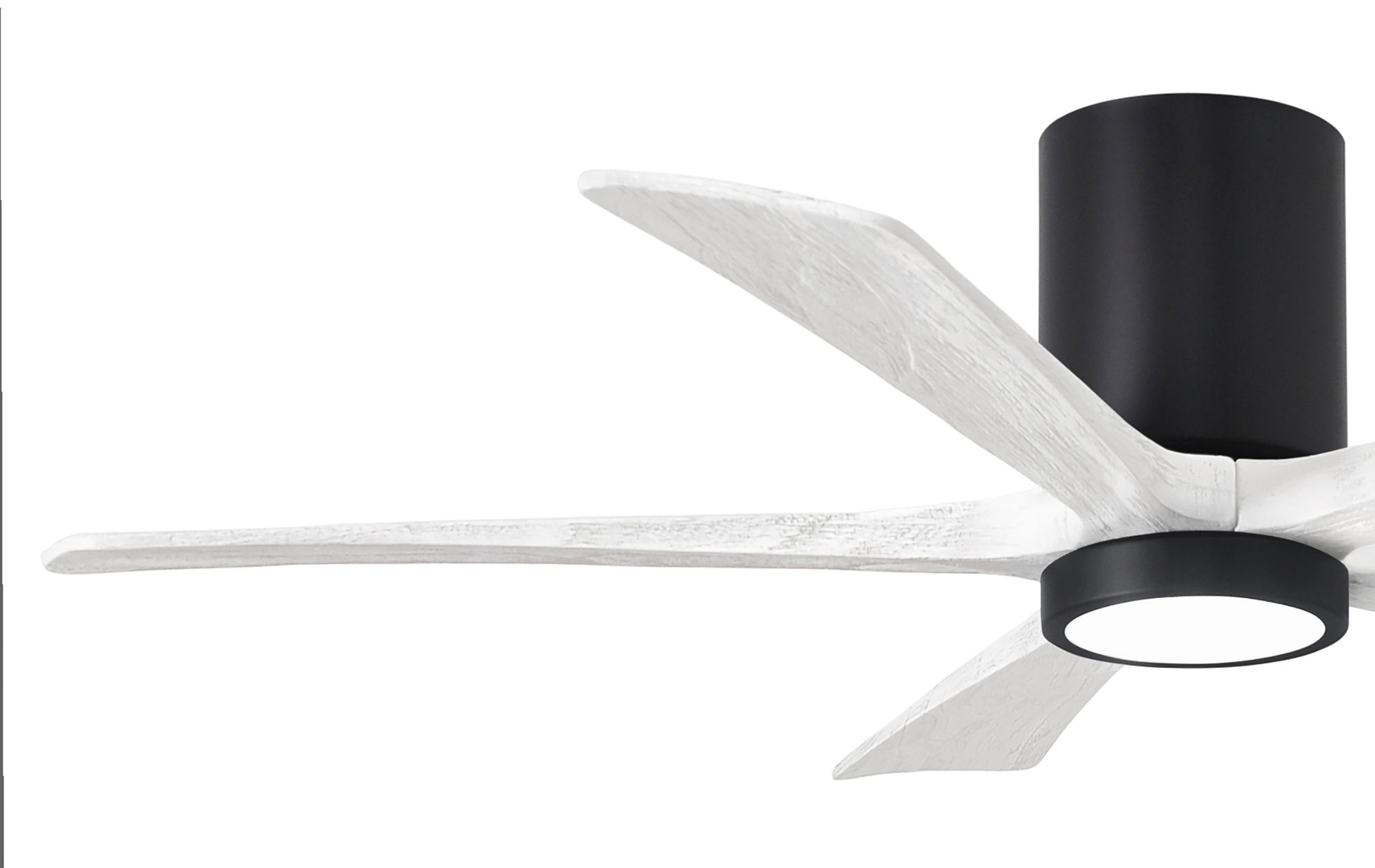 Image 3 52" Irene-5HLK Matte Black and Matte White LED Ceiling Fan more views