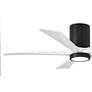 3_52" Irene-5HLK Matte Black and Matte White LED Ceiling Fan more views