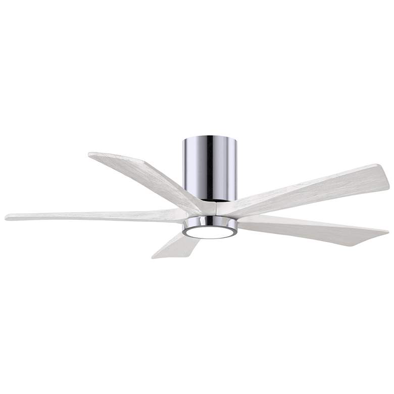 Image 1 52 inch Irene-5HLK Polished Chrome and White LED Ceiling Fan