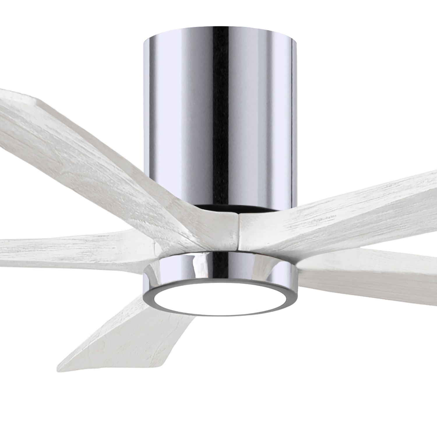 Image 2 52" Irene-5HLK Polished Chrome and White LED Ceiling Fan more views