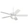 52" Journey White Ceiling Fan with a LED Light Kit