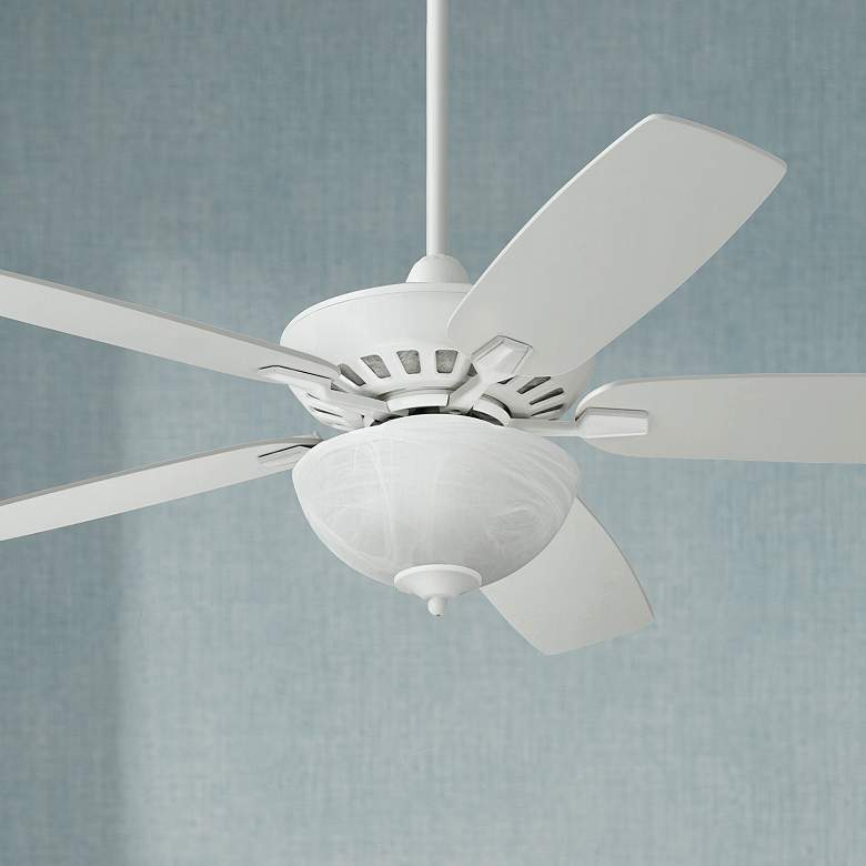 Image 1 52 inch Journey White Ceiling Fan with ENERGY STAR Light Kit