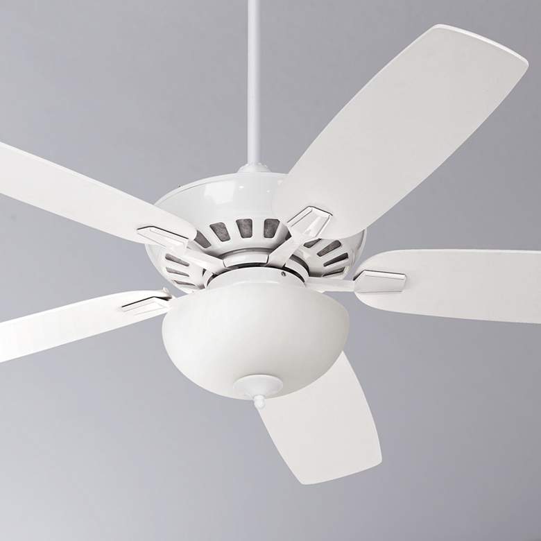 Image 1 52 inch Journey White Ceiling Fan with Light Kit