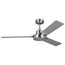 1_52" Jovie Brushed Steel Indoor/Outdoor Ceiling Fan with Wall Control
