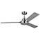 52" Jovie Brushed Steel Indoor/Outdoor Ceiling Fan with Wall Control