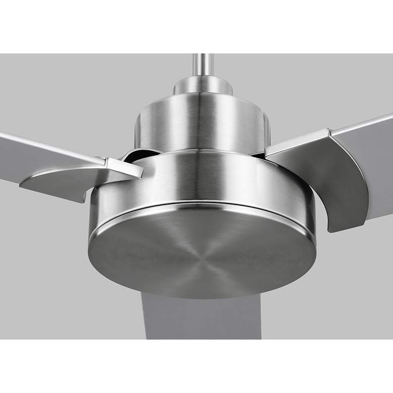Image 5 52" Jovie Brushed Steel Indoor/Outdoor Ceiling Fan with Wall Control more views
