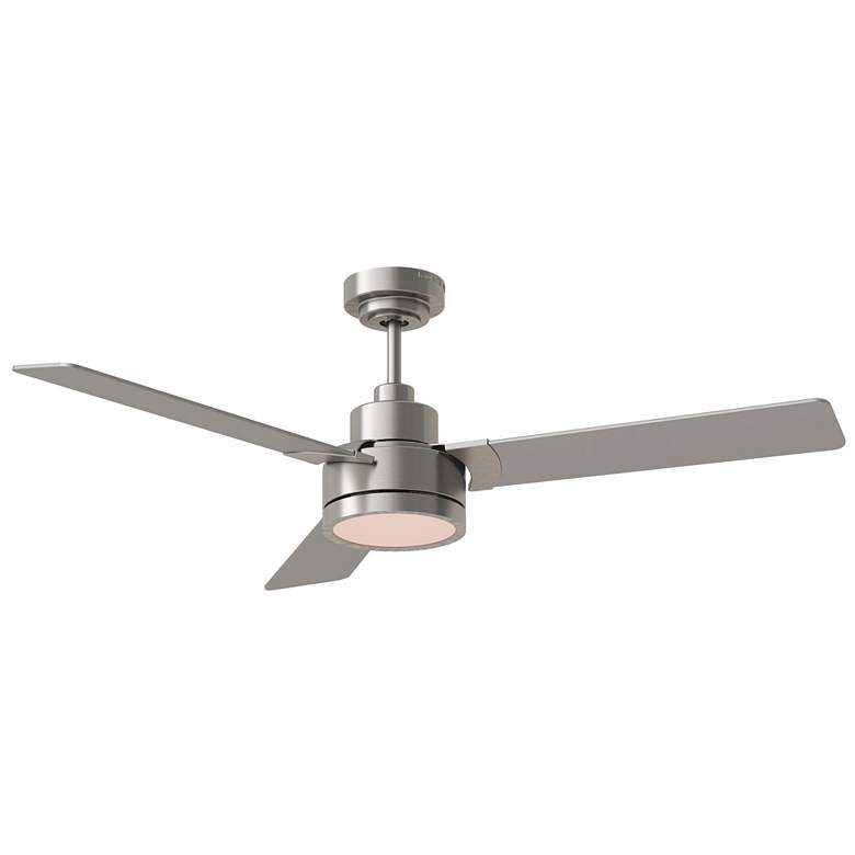 Image 1 52" Jovie Brushed Steel Indoor/Outdoor LED Wall Control Ceiling Fan