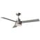 52" Jovie Brushed Steel Indoor/Outdoor LED Wall Control Ceiling Fan