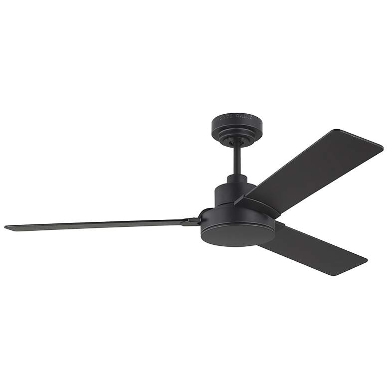 Image 1 52" Jovie Midnight Black Indoor/Outdoor Ceiling Fan with Wall Control