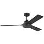 1_52" Jovie Midnight Black Indoor/Outdoor Ceiling Fan with Wall Control