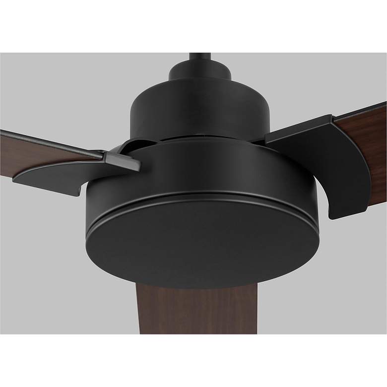 Image 3 52" Jovie Midnight Black Indoor/Outdoor Ceiling Fan with Wall Control more views