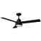 52" Jovie Midnight Black Indoor/Outdoor LED Wall Control Ceiling Fan