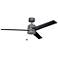 52" Kichler Arkwet Climates Wet Rated Steel Pull Chain Ceiling Fan