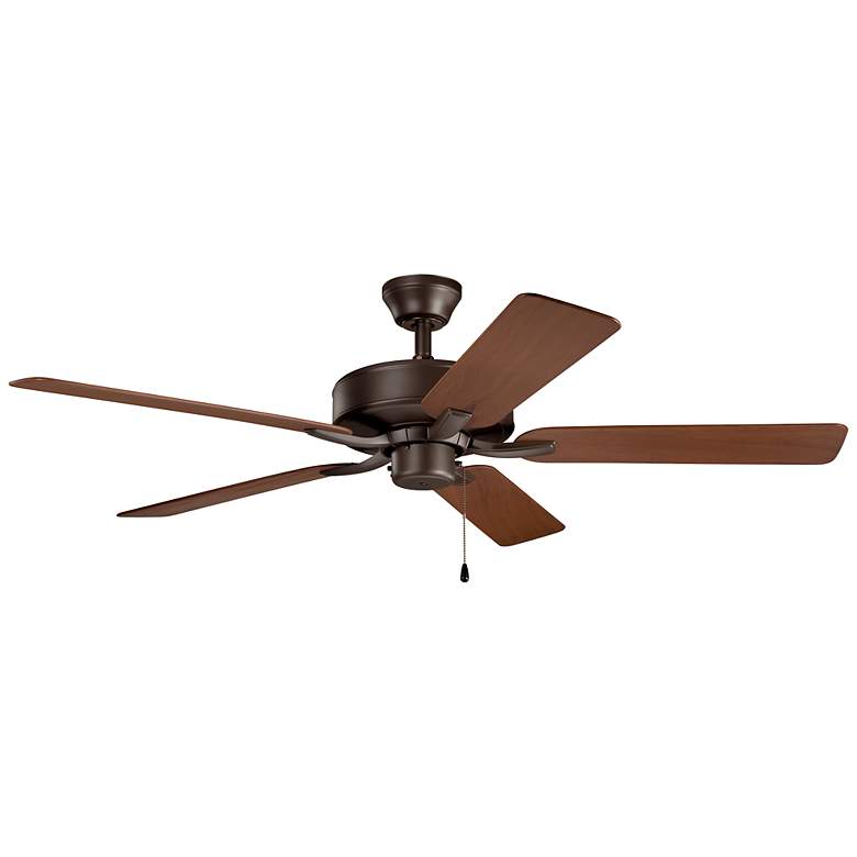 Image 1 52" Kichler Basics Pro Bronze Finish Pull Chain Ceiling Fan