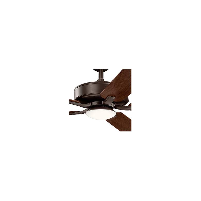 Image 3 52" Kichler Basics Pro Designer Bronze LED Ceiling Fan more views