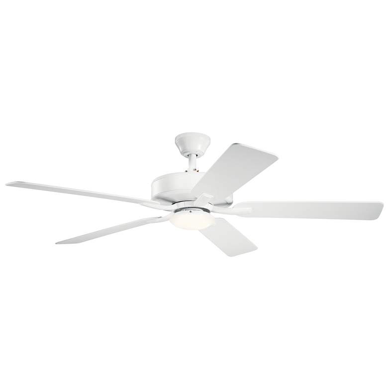 Image 1 52" Kichler Basics Pro Designer White LED Ceiling Fan