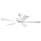 52" Kichler Basics Pro Designer White LED Ceiling Fan