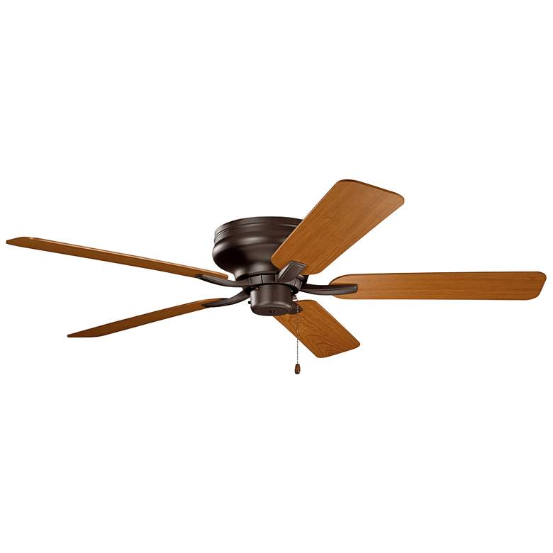 Image 1 52 inch Kichler Basics Pro Legacy Walnut Blades Pull Chain Ceiling Fan