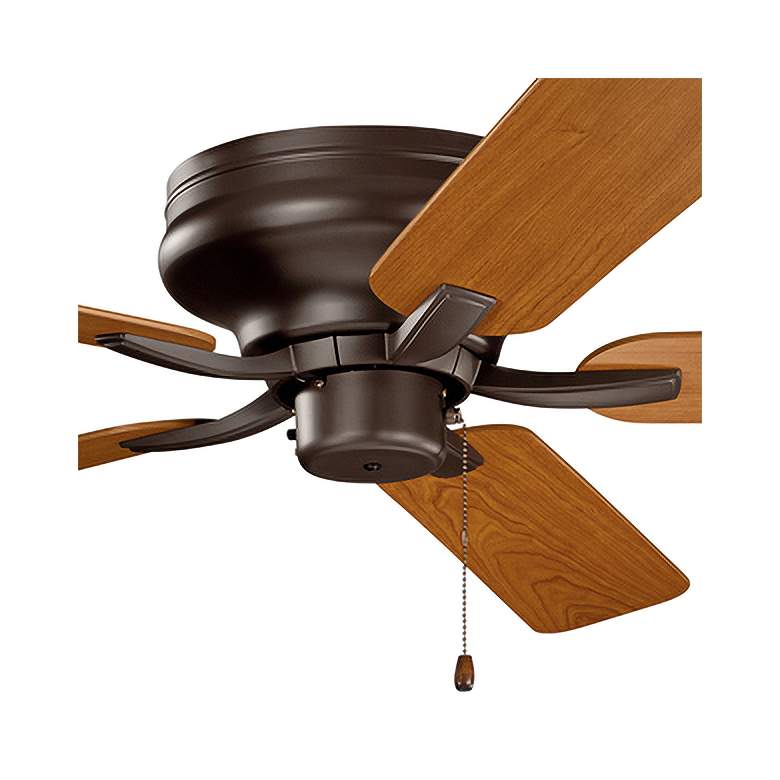 Image 2 52 inch Kichler Basics Pro Legacy Walnut Blades Pull Chain Ceiling Fan more views