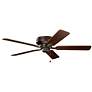 52" Kichler Basics Pro Legacy Walnut Blades Pull Chain Ceiling Fan