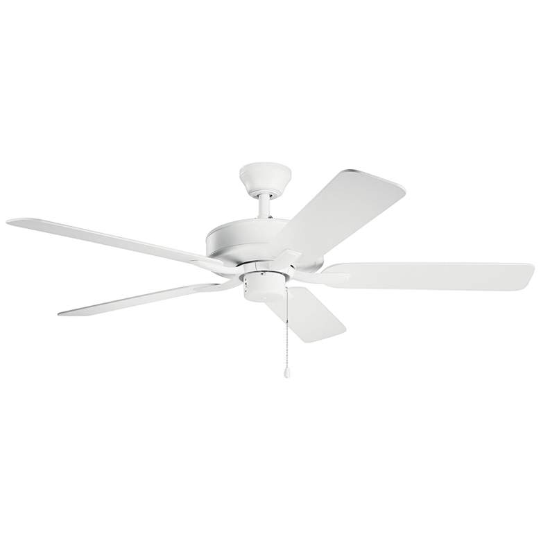 Image 1 52 inch Kichler Basics Pro Matte White Ceiling Fan