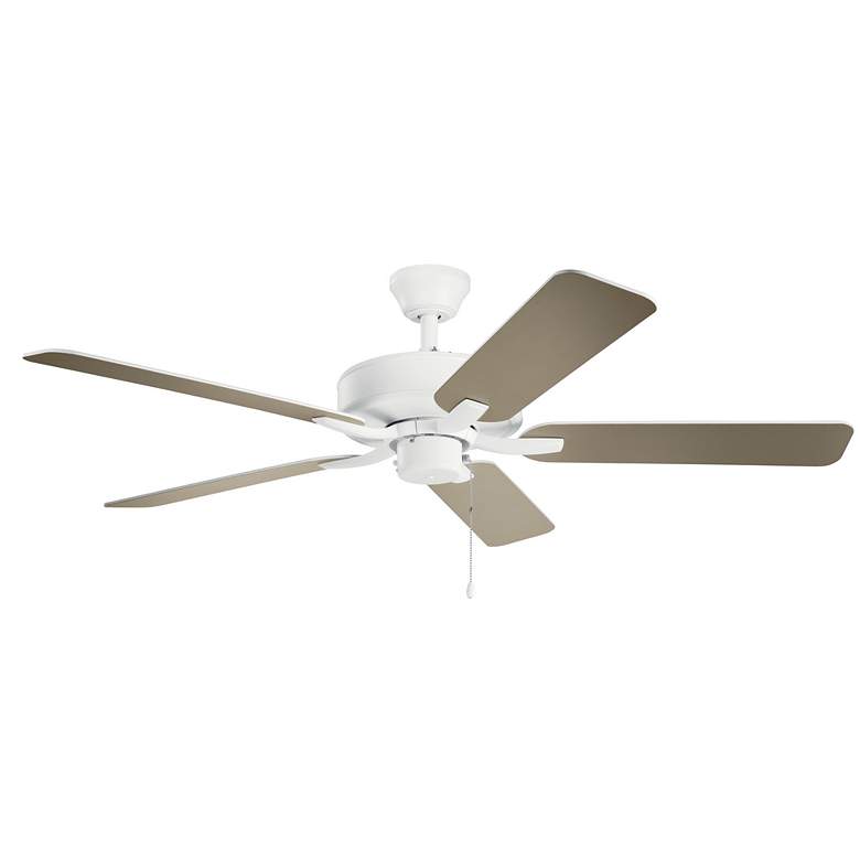 Image 2 52 inch Kichler Basics Pro Matte White Ceiling Fan more views