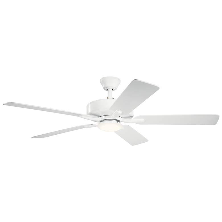 Image 1 52" Kichler Basics Pro Matte White Indoor Ceiling Fan