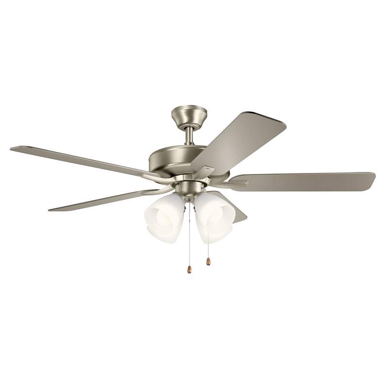 Image 2 52" Kichler Basics Pro Premier Brushed Nickel Ceiling Fan more views