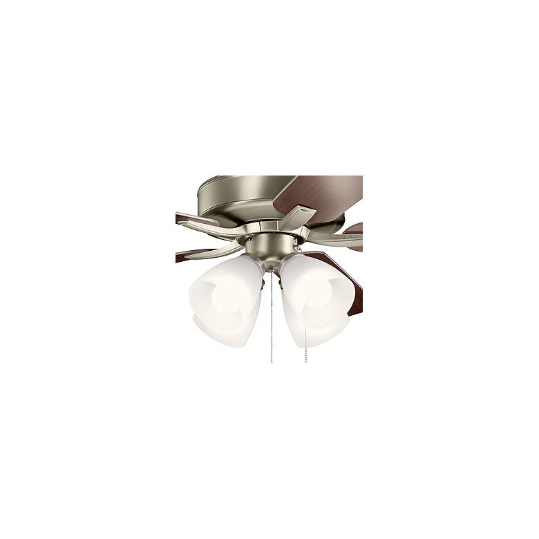 Image 2 52" Kichler Basics Pro Premier Brushed Nickel Pull Chain Ceiling Fan more views