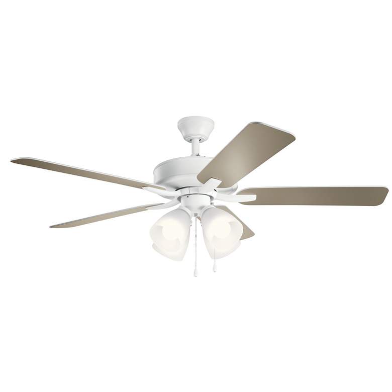 Image 2 52" Kichler Basics Pro Premier Matte White LED Ceiling Fan more views