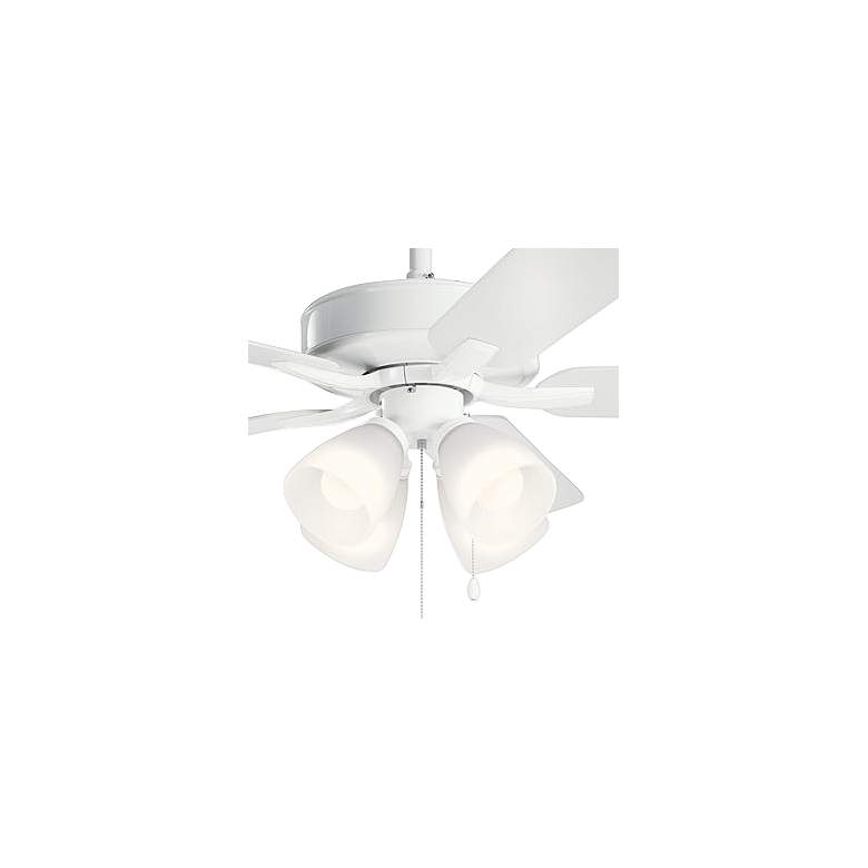Image 2 52 inch Kichler Basics Pro Premier Matte White Pull Chain Ceiling Fan more views